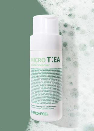 Ензимна пудра для вмивання medi-peel micro tea powder cleanser