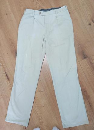 Брюки брюки мужские бежевые casual regular fit man, размер m