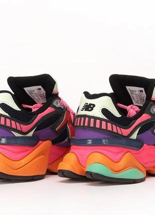 Женские кроссовки new balance 9060 purple orange 36-37-38-39-40