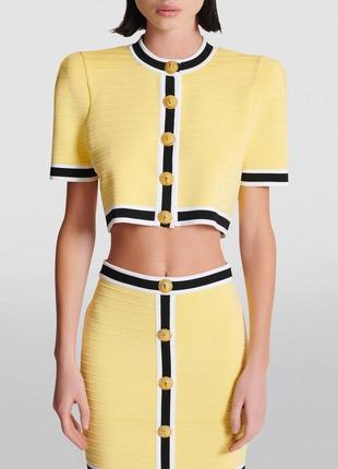 Костюм balmain BEACH желтый юбка топ