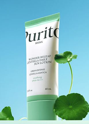 Сонцезахисний лосьйон з центеллою purito wonder releaf centella daily sun lotion з міксом фільтрів,