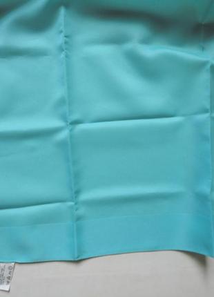 Хустка нова бірюзова 100% поліестер розмір 68см х 68см