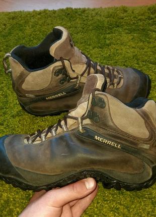 Ботинки merrell chameleon 4 mid waterproof треккинговые кроссовки meindl gore-tex кожаные водонепроницаемые
