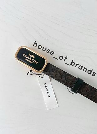 Coach morgan belt cut to size, 25 mm жіночий шкіряний ремінь пояс шкіра коуч коач оригінал пасок на подарунок дівчині подарунок дружині