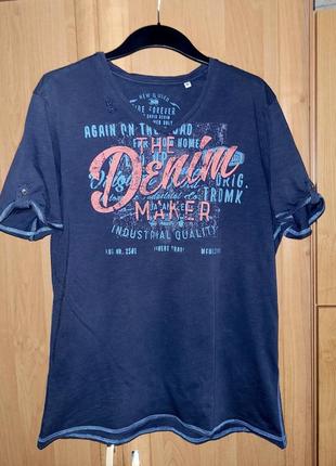 Мужская котонговая футболка ride forever campdevid denim pl