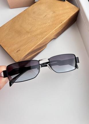 Фирменные солнцезащитные узкие очки kaizi polarized на крупное лицо