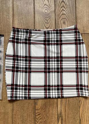 Новая теплая юбка в клетку