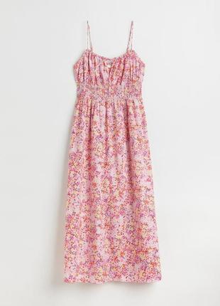 Шкарное хлопковое платье h&m