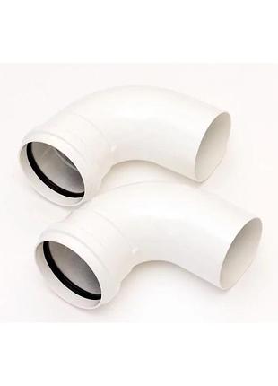 Комплект колін 90° m/f ø80 ariston 3318019