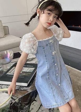 Летние джинсовые сарафан для девочки
