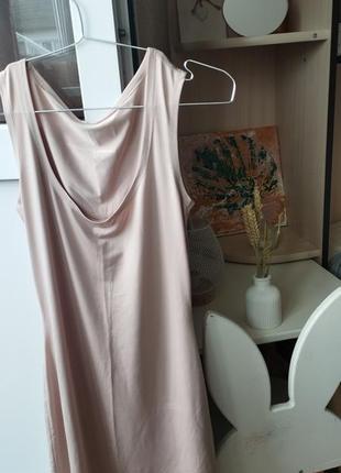 Платье бежевое стиль белья