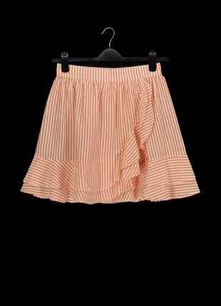 Літня бавовняна спідниця з оборками "influence" у смужку, uk14.
