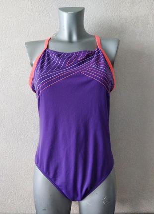 48-50(l-xl),nabaiji,франция,оригинал! фиолетовый хлоростойкий купальник для плавания