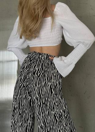 Брюки, штани софт принт зебра3 фото