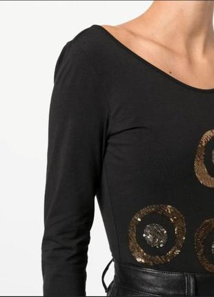 Versace, топ с длинным рукавом с пайетками, оригинал 100%4 фото