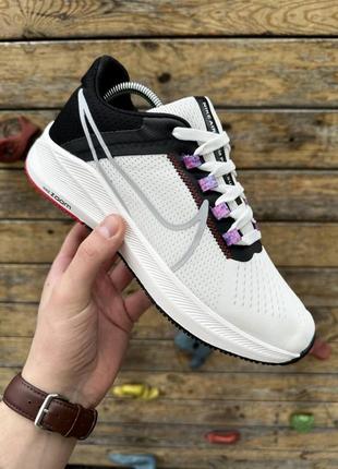 Кроссовки nike air zoom pegasus (бело-черные)