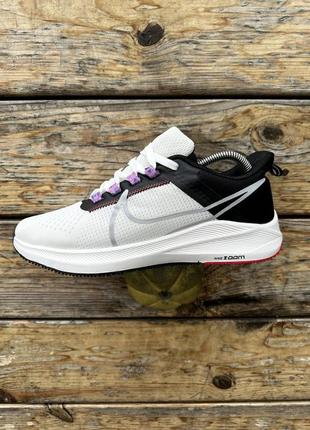 Кросівки nike air zoom pegasus (біло-чорні)9 фото