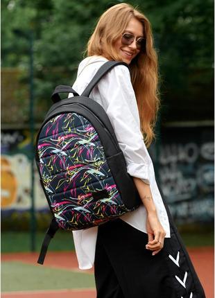 Тканевой женский рюкзак zard lrt с принтом abstract