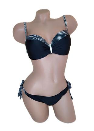 Купальник раздельный katia чёрный s/m (44-46)