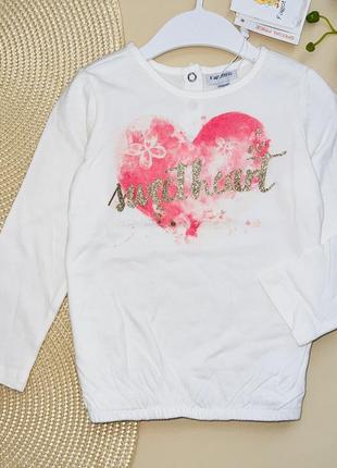 Хлопковый свитшот для девочки 100% хлопок/на размер: 86 см.