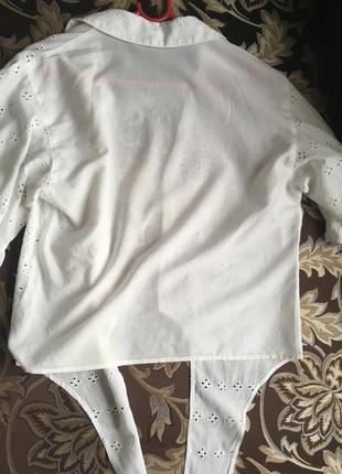 Блуза шитье хлопок на завязках р.46-48 (индия)10 фото