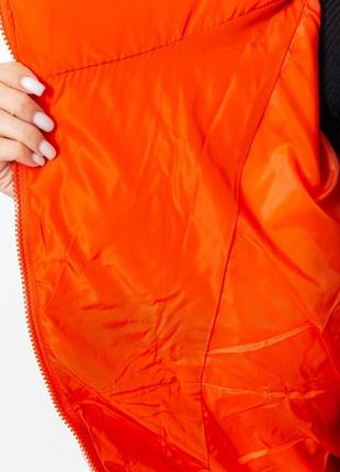Куртка жіноча демісезонна, колір помаранчевий,5 фото