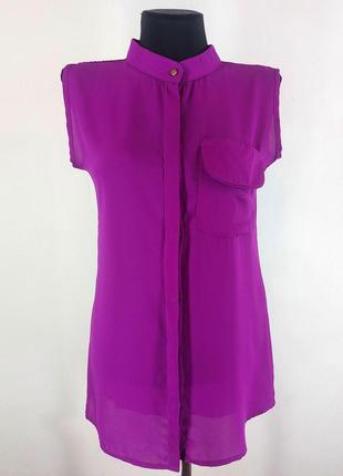 Суперцена. стильная удлиненная блузка. фуксия. турция. новая, р-ры 40-46
