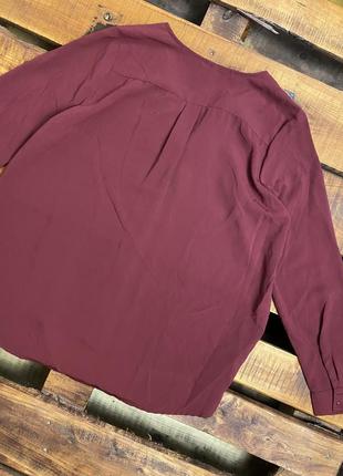 Жіноча блуза h&m (ейч енд ем лрр ідеал оригінал бордова)2 фото