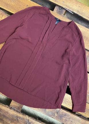 Женская блуза h&m (эйч энд эм лрр идеал оригинал бордовая)1 фото