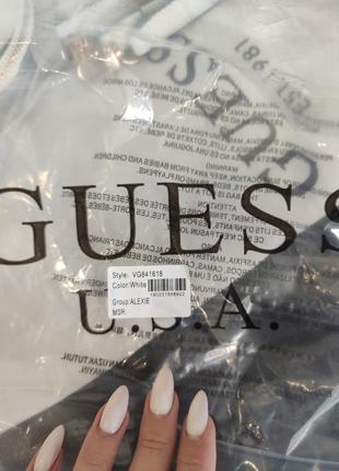 Біла сумка guess кроссбоді белая сумка9 фото