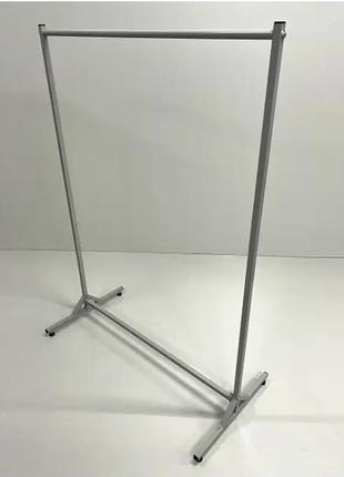 Стойка вешало для одежды, не регулируемая по высоте, 100 см, (светло-серый), торговое оборудование