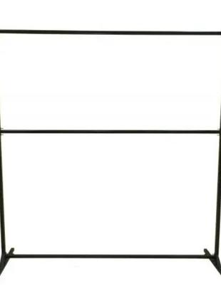 Стойка-вешало для одежды двухъярусная 150 см, (черный)