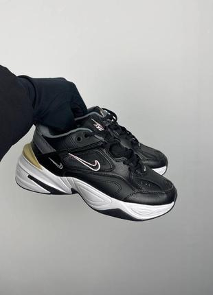 Кроссовки nike m2k tekno black pink logo