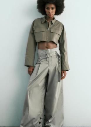 Широкие брюки брюки палаццо zara