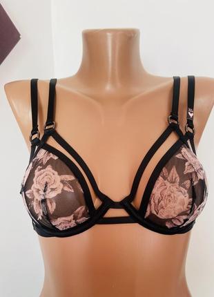 Бюстгальтер victoria’s secret 32a квітковий, бюст вікторія сікрет оригінал, еротична...
