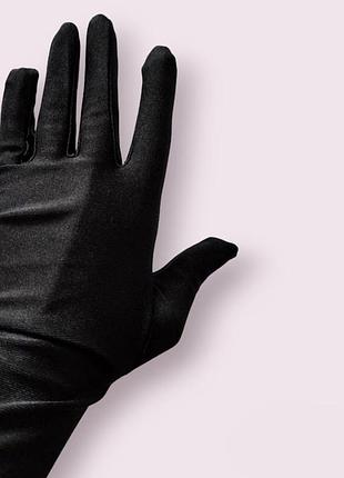 Довгі чорні рукавички тіфані перчатки жіночі високі tiffany жіночні для фотосесії