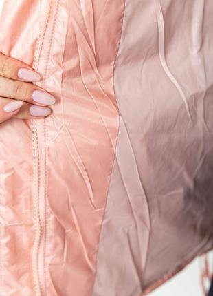 Куртка женская демисезонная отднотонная, цвет светло-розовый, 20355 фото