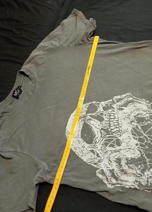 Футболка boohooman skull crew7 фото