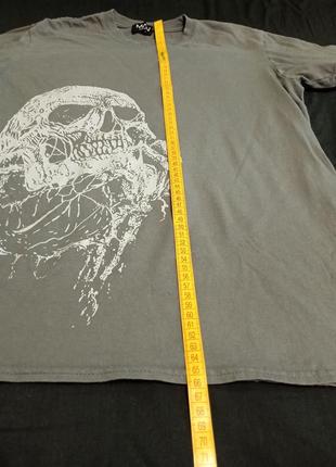 Футболка boohooman skull crew9 фото
