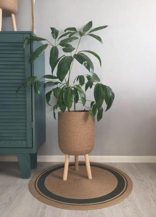 Овальный круглый ковер из хлопкового шнура ручная работа