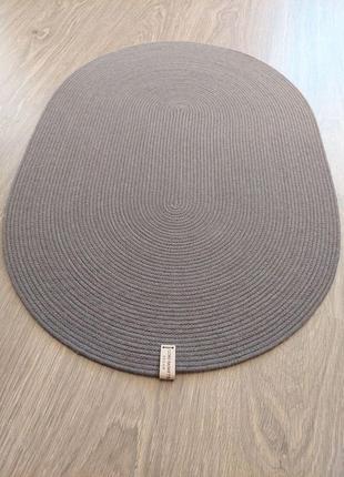 Овальный круглый ковер из хлопкового шнура ручная работа