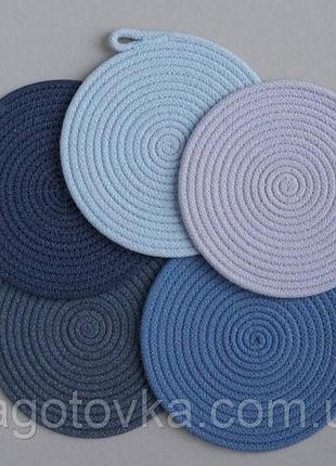 Овальный круглый ковер из хлопкового шнура ручная работа