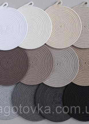 Овальный круглый ковер из хлопкового шнура ручная работа