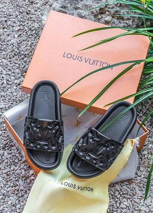 Женские шлепанцы в стиле louis vuitton топ качество 🥑2 фото