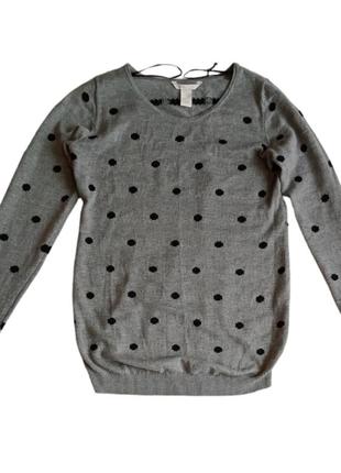 Мама джемпер тонкой вязки - серый/пятнистый - женщины | h&m кофта футболка с длинным рукавом