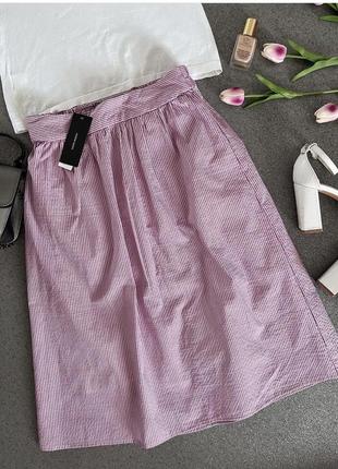 Юбка в полоску розовая vero moda