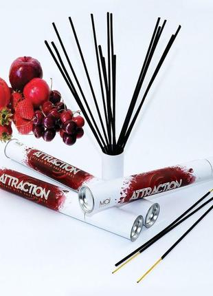 Ароматичні палички з феромонами та ароматом червоних фруктів mai red fruits (20 шт) для дому офісу feromon1 фото