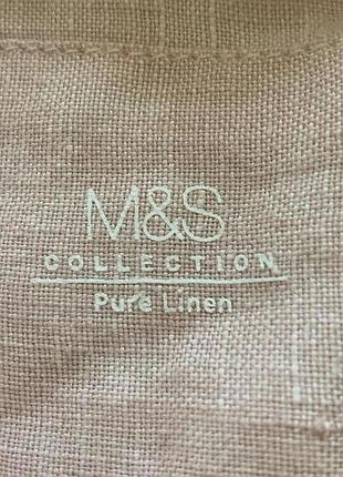 Льняная рубашка marks &amp; spencer 5