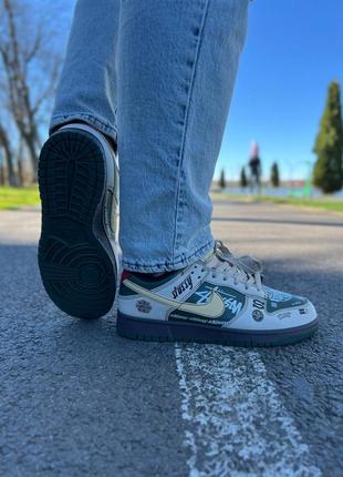 Мужские кроссовки nike sb dunk low x stussy "bmw m3"2 фото