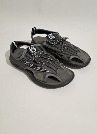 Босоніжки чоловічі сірі